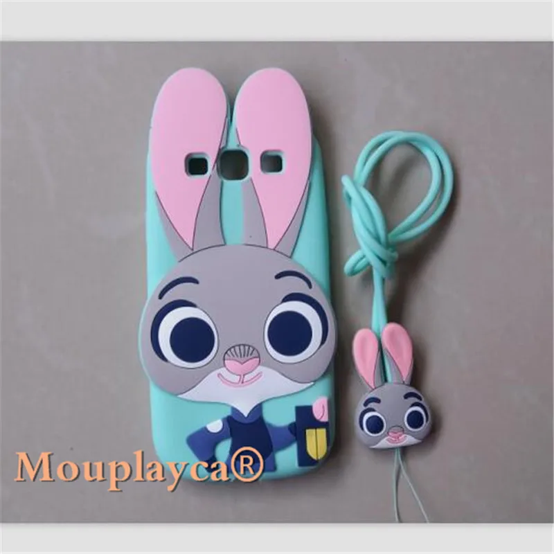 Милый мультфильм Джуди Zootopia мягкий материал силикона задняя крышка для Samsung Galaxy S