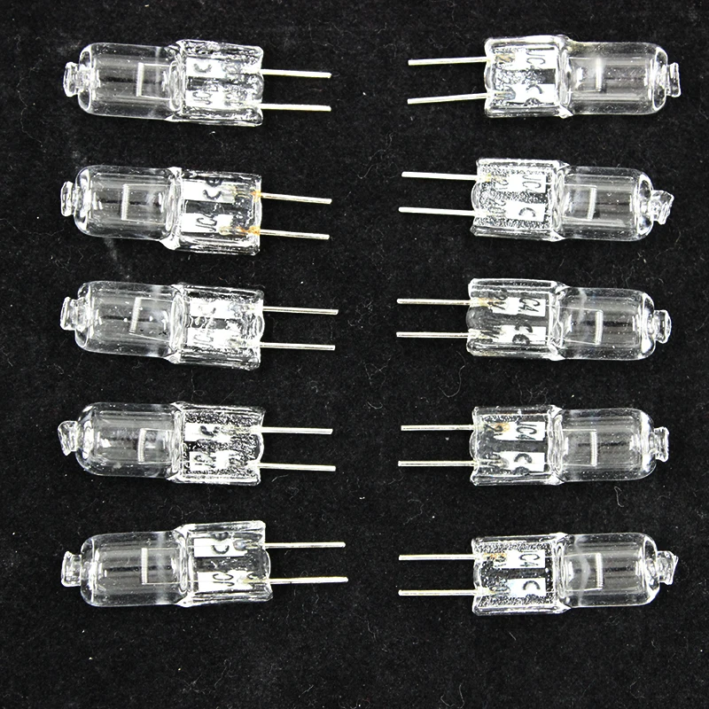 Quadruple 100pcs G4 Halogen Blubs 12V 10W 20W Lamp Beads Lighting Conventional 0.7MM Pin Crystal Light | Лампы и освещение