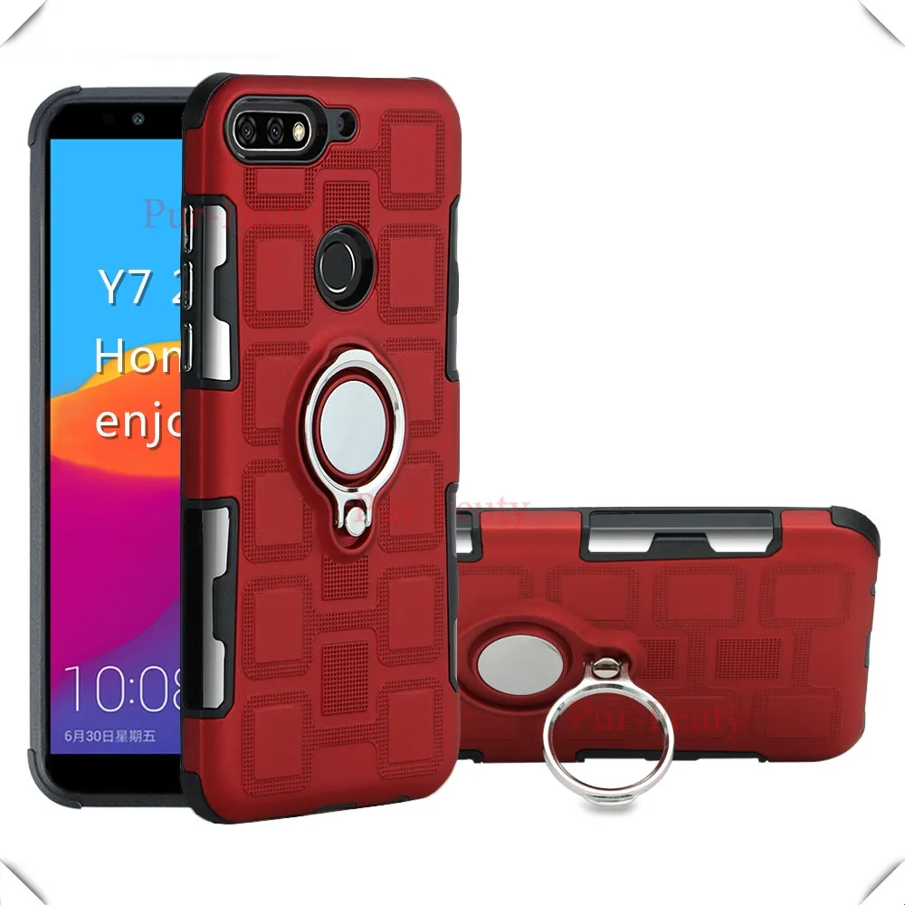 Для Huawei Y9 FLA LX1 LX5 LX3 ударопрочный защитный чехол с подставкой из ТПУ для Huawei Honor 7A 7C 7S 10 Play Y5 Y6 Y7 Y9 чехлы
