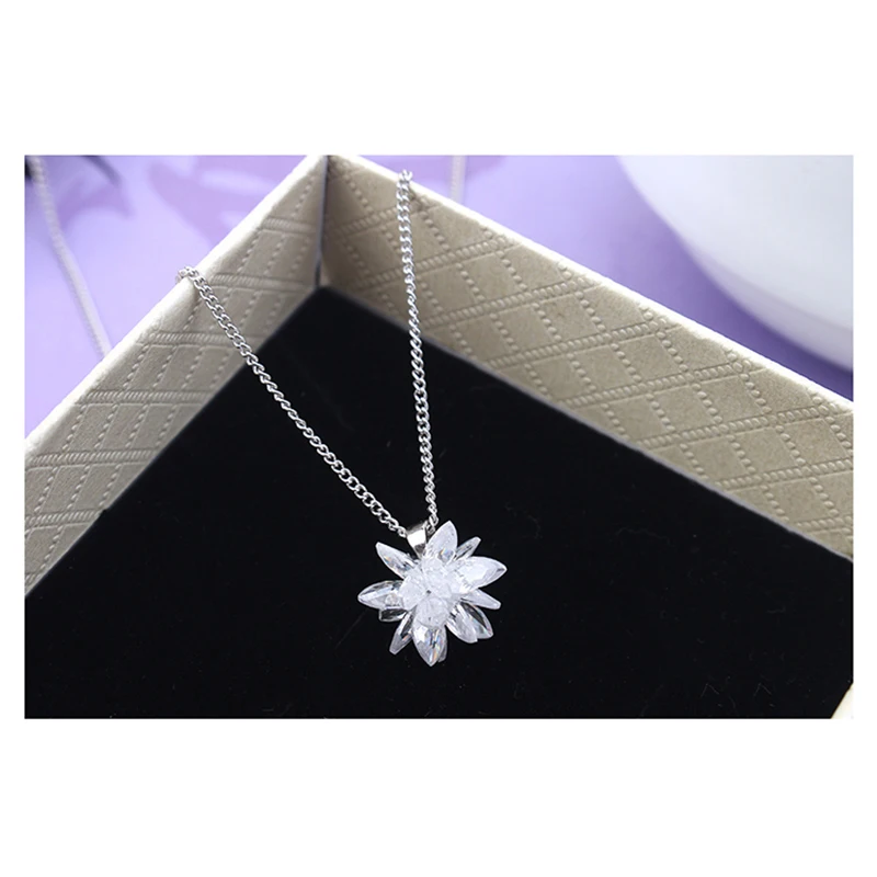 Женское Ожерелье с кулоном BeBella Edelweiss кубическим цирконием модные ювелирные