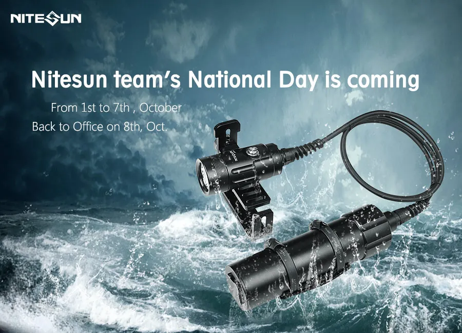 Точечный светильник NITESUN DIV20S для дайвинга CREE XHP35 светодиодный подводный фонарь до
