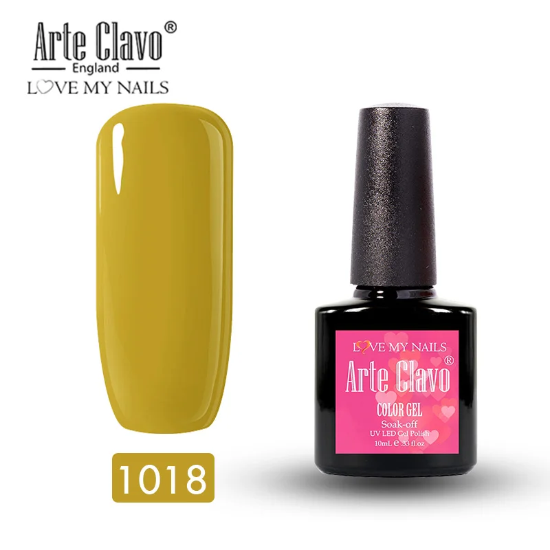 1018 Arte Clavo, 10 мл, верхнее покрытие, Гель-лак, матовое верхнее покрытие, длительное покрытие, Гель-лак для ногтей, впитываемый, тусклый, матовый, поверхность, гель для ногтей - Цвет: 1018