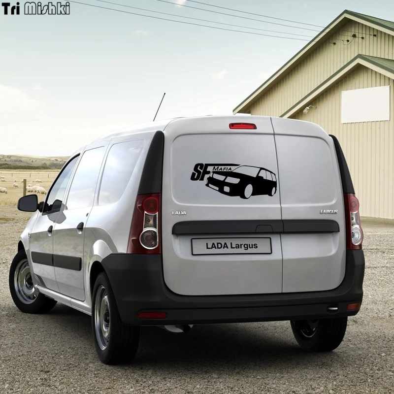 Tri Mishki HZX038 10*24см 1-4 шт наклейки на авто sf mafia for subaru forester наклейки на автомобиль наклейка на авто