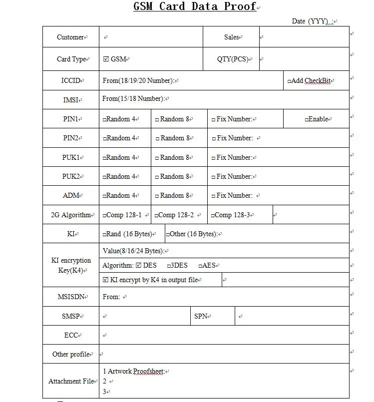 Oyeittimes 2G GSM sim-карта пустая sim-карта 2G программируемый GSM sim-карта ICCID IMSI PIN PUK ADM KI COMP128 Algorith без OP/OPC