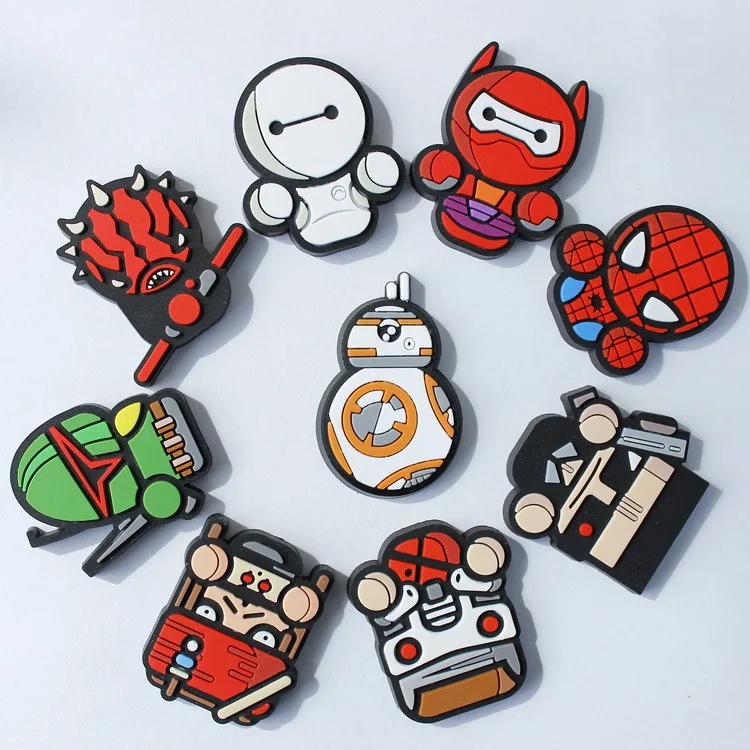 Мультфильм Звездные войны Kawaii милый BB8 Дарт Мол Человек-паук декоративный холодильник магнитный сувенир холодильник декоративные магниты TZ42