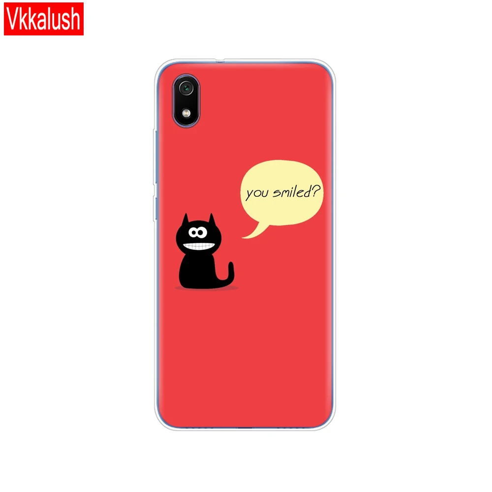 11058 Силиконовый чехол для Xiaomi Redmi 7a, чехол s, полная защита, мягкая задняя крышка из ТПУ для Redmi 7 A, чехол-бампер для телефона - Цвет: 11058