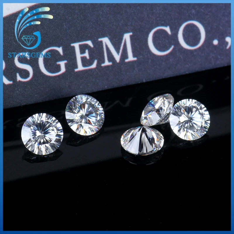 

8.0mm 2 Carats 16 Hearts & 16 Arrows Cut DEF White Color Moissanites Loose Stone VVS1 Test Positive Lab Diamonds for Jewelry