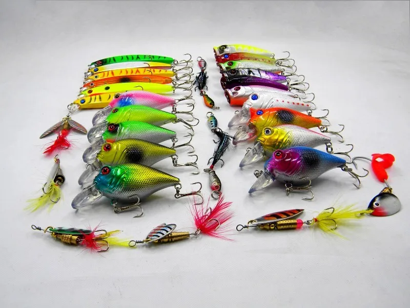 31 шт./компл. Смешанная 5 стиль набор рыболовные приманки
