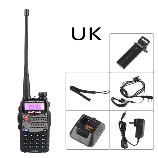 UK Digitalworld дальний Модернизированный UV5R для CB радио станция радиосканер полиции двусторонней радиосвязи 4/1 Ватт#274725 - Цвет: UK