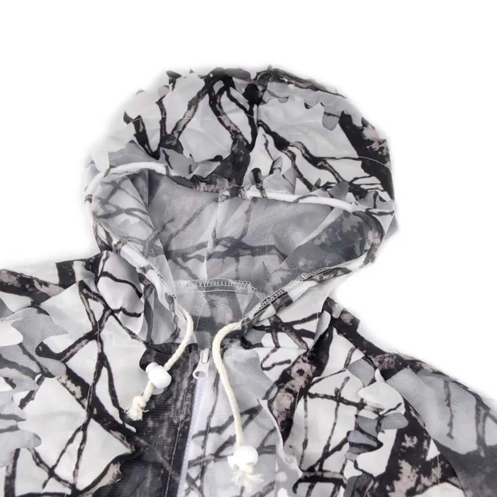 VILEAD 3d Snow ghillie Костюмы белый камуфляж охотничья одежда Снайпер Birdwatch тактическая Униформа камуфляж Открытый мужская куртка военная