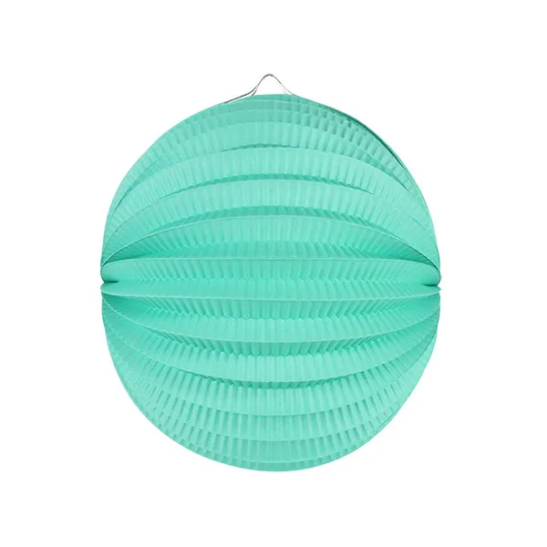 Tiffany Blue Zilue 8 дюймов/20 см плиссе в гармошку бумажный фонарь s арбуз Фонарь Свадебная вечеринка День рождения душ домашний декор события - Цвет: Tiffany Blue