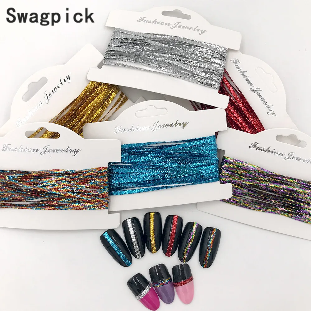 Swagpick 1 пакет шелковая нить Русалка для маникюра своими руками украшение
