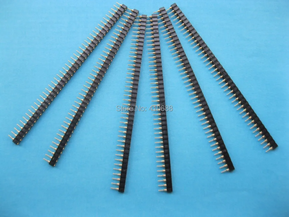 15 шт. позолоченные одинарные полосы 2 54 мм 1x40 40 контактов|header pin|stripping paintheader flanges |