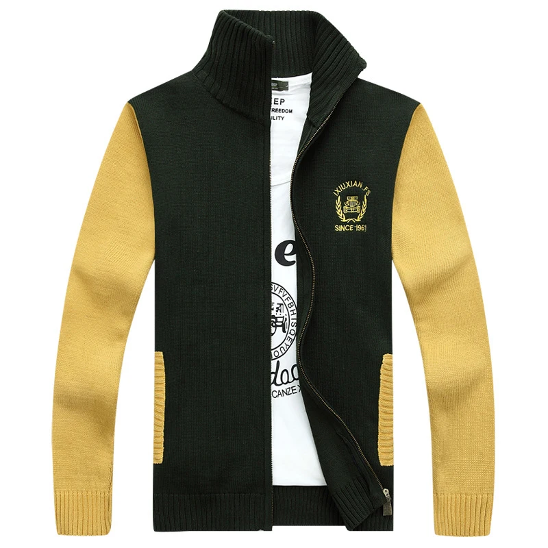 Мужской свитер с воротником стойкой Jeep черный осень 2019|fashion men sweater|men fashion sweatermen