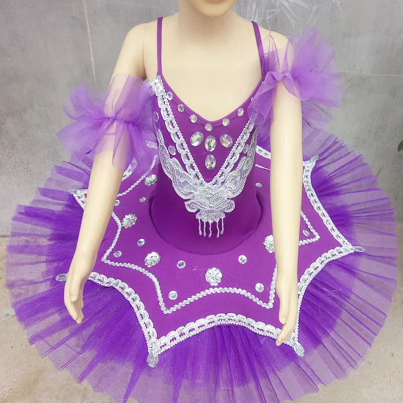 2019 балетные костюмы пачка ребенок балерина фигурное катание платье с пачкой