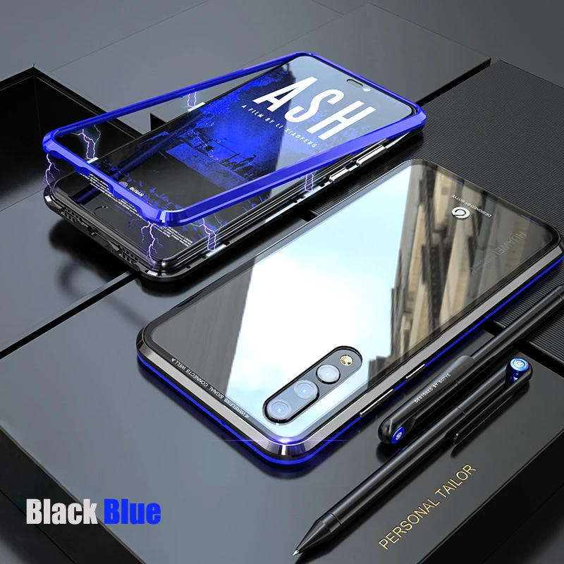 Роскошный магнитный металлический Прозрачный чехол для huawei P30 Pro P20 Lite, встроенный Магнит, стеклянный чехол, чехол для huawei P30 Pro, чехол s P20Pro