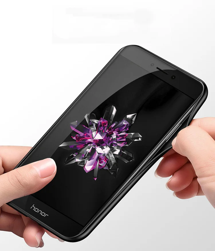 Чехол s для huawei Honor 8 Lite/P8 Lite стеклянный чехол Роскошная рамка из ТПУ+ стеклянная задняя крышка аксессуар для P9 Lite Funda Coque