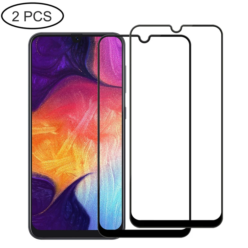 Закаленное стекло для Samsung Galaxy A50 A30 2 шт. полноразмерная Взрывозащищенная
