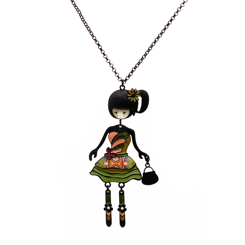 1 шт. черная эмалированная КАПЛЕВИДНАЯ эмаль в богемном стиле красивое платье