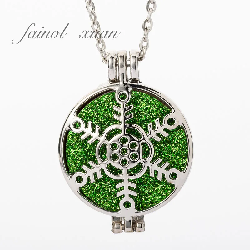 Ожерелье из нержавеющей стали с рождественским оленем Подвеска для ароматерапии