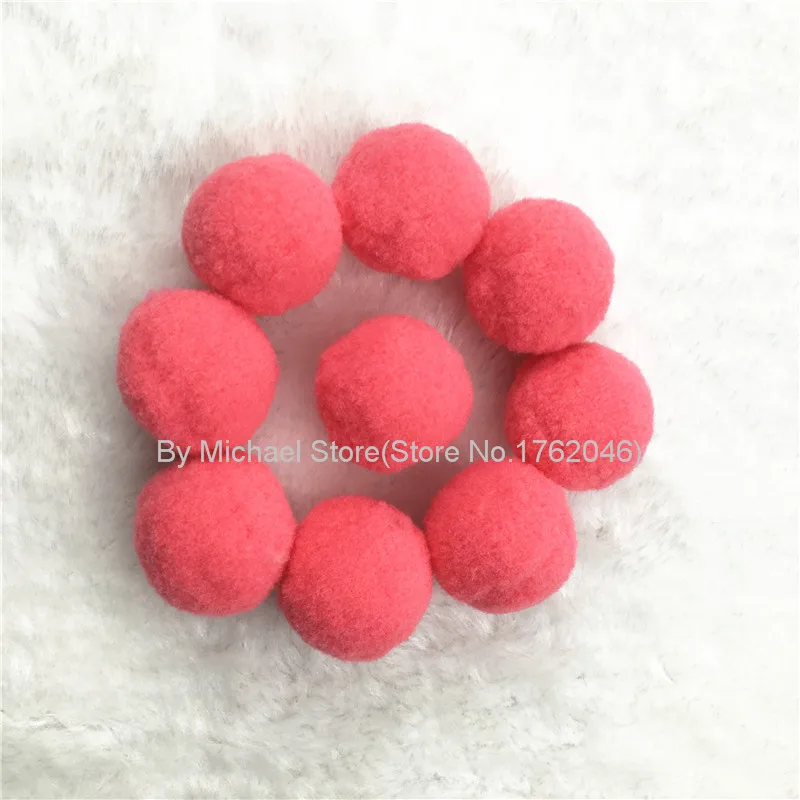 C6 Dark Pink 20 г(20 шт) 30 мм разноцветный помпон меховые поделки DIY мягкие помпоны для детей игрушки мобильный телефон Свадебные украшения дома аксессуары - Цвет: C6 Dark Pink