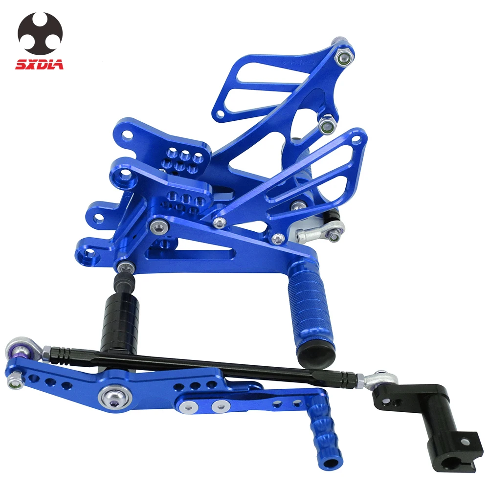 

Motorcycle Accessories CNC Aluminum Adjustable Foot Pegs Rear Set Footpegs Footrests For YAMAHA YZF R1 YZFR1 YZF-R1 2007-2008