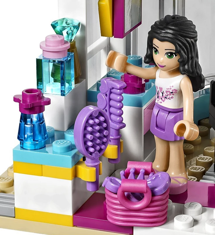 341 шт. 10539 друзей серии Красота салон Building Block Кирпичи Модель игрушки для Детский