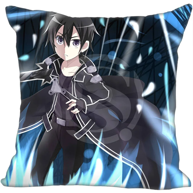 

Custom Square Pillowcase Anime Sword Art Online soft Pillow Cover Zippered size 20X20cm,35X35cm Drop Shipping 1pc custom