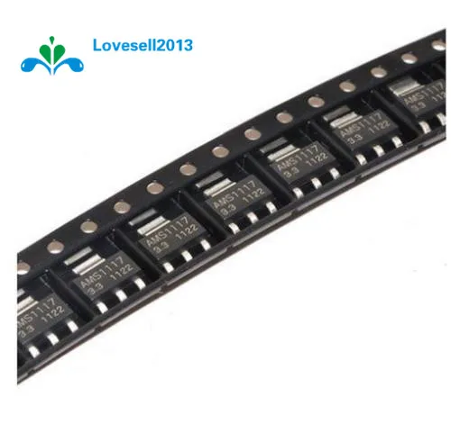 

10Pcs AMS1117-3.3 LM1117 3.3V 1A SOT-223 Voltage Regulator