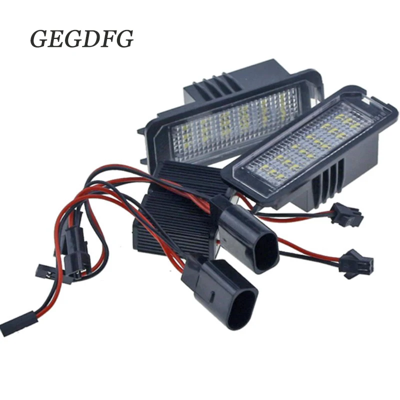 2x18SMD без ошибок светодиодный светильник номерного знака Лампы V ~ W Golf MK4 MK5 MK6 Passat