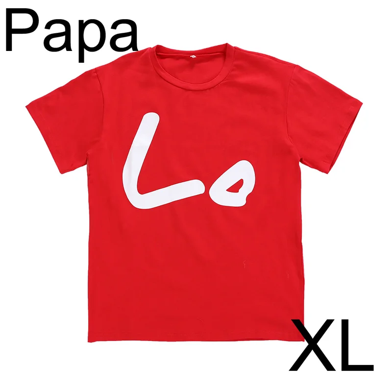 PAPA XL SOSOCOER/Семейные Комплекты Одежда «Мама и я» Футболки для всей семьи одинаковые Комплекты Одежда для папы, мамы и сына с надписью «Love me»; сезон лето - Цвет: PAPA XL