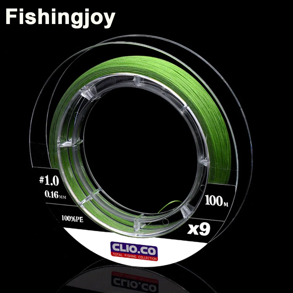 Fishingjoy 100 м 9 нитей PE плетеная леска невероятно прочная веревка Multifilament для