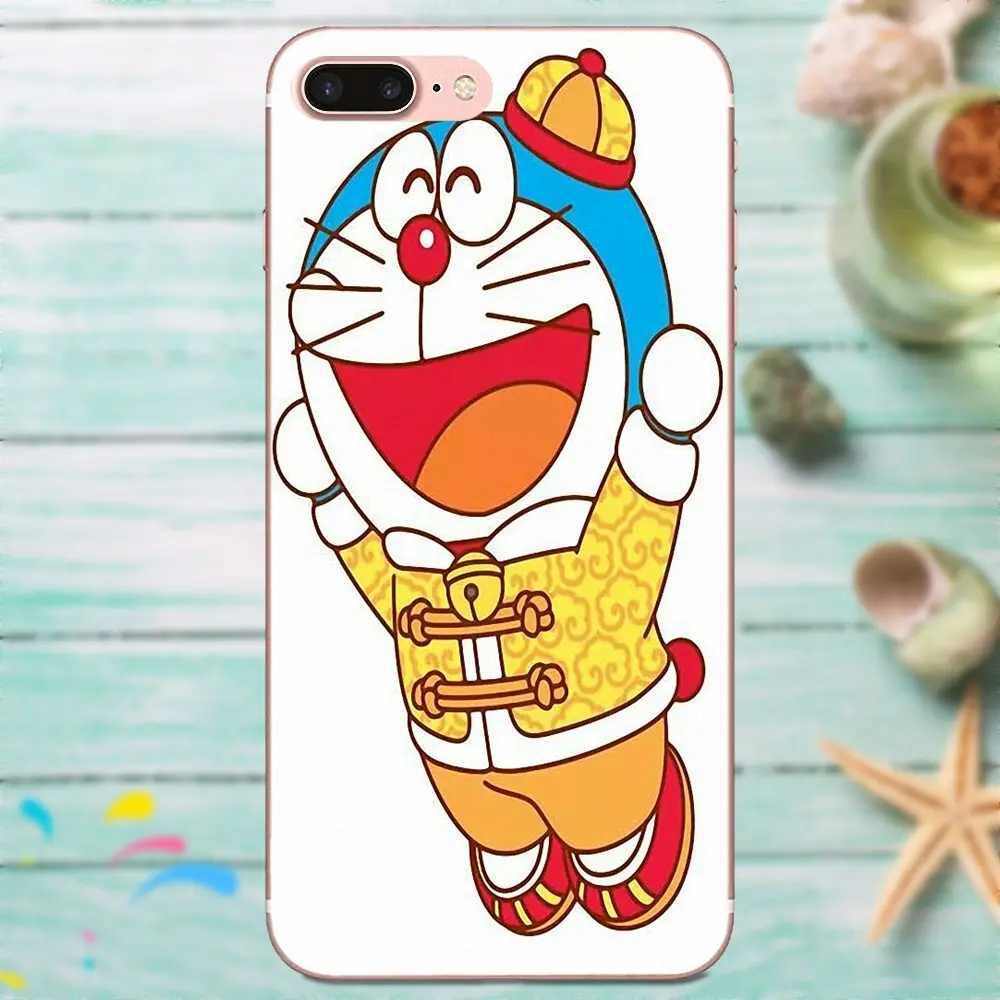 Для Xiaomi Mi3 Mi4 Mi4C Mi4i Mi5 Mi 5S 5X 6 6X 8 SE A1 Max Mix 2 Note 3 4 TPU чехол для телефона Doraemon Happy