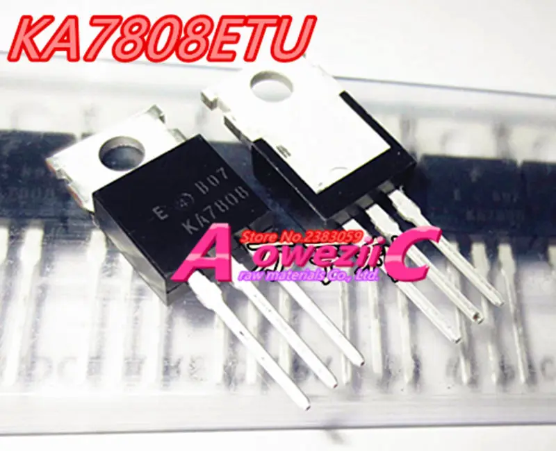 

Aoweziic 2017+ 100% new imported original 7808 KA7808 KA7808ETU TO-220 three terminal regulator 1.5A 8V