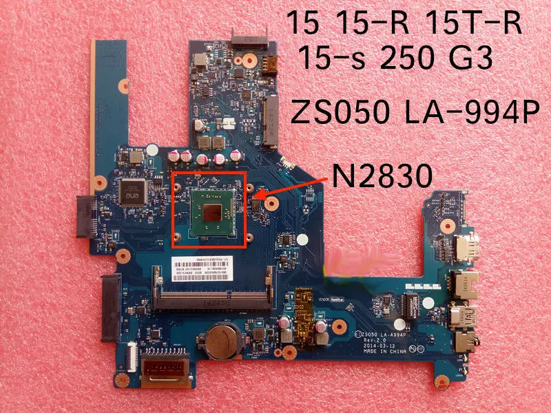 Бесплатная доставка ZS050 LA 994P для HP Compaq 15 R 15T s 250 G3 материнская плата 764104 501
