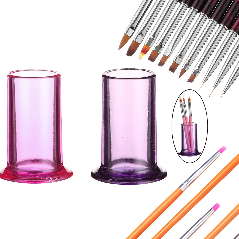 Новый контейнер для хранения кистей ногтей пустый держатель ручки Модный чехол