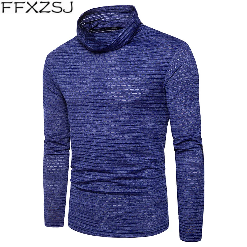 FFXZSJBrand 2019 для мужчин с высоким плотно облегающим шею воротником длинными