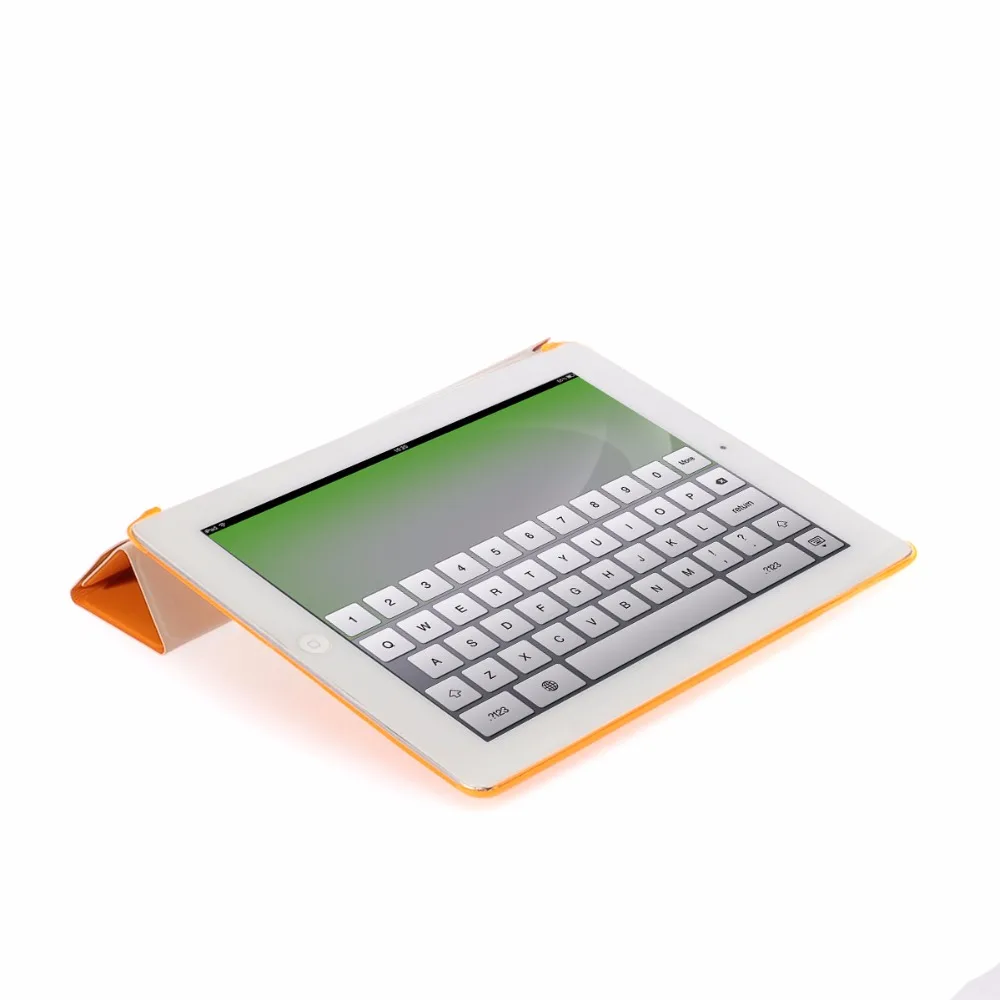 Protective Case for Apple iPad 4 3 2 Три Складной складной Вислоухая стенд Folio с w/Жесткий Назад