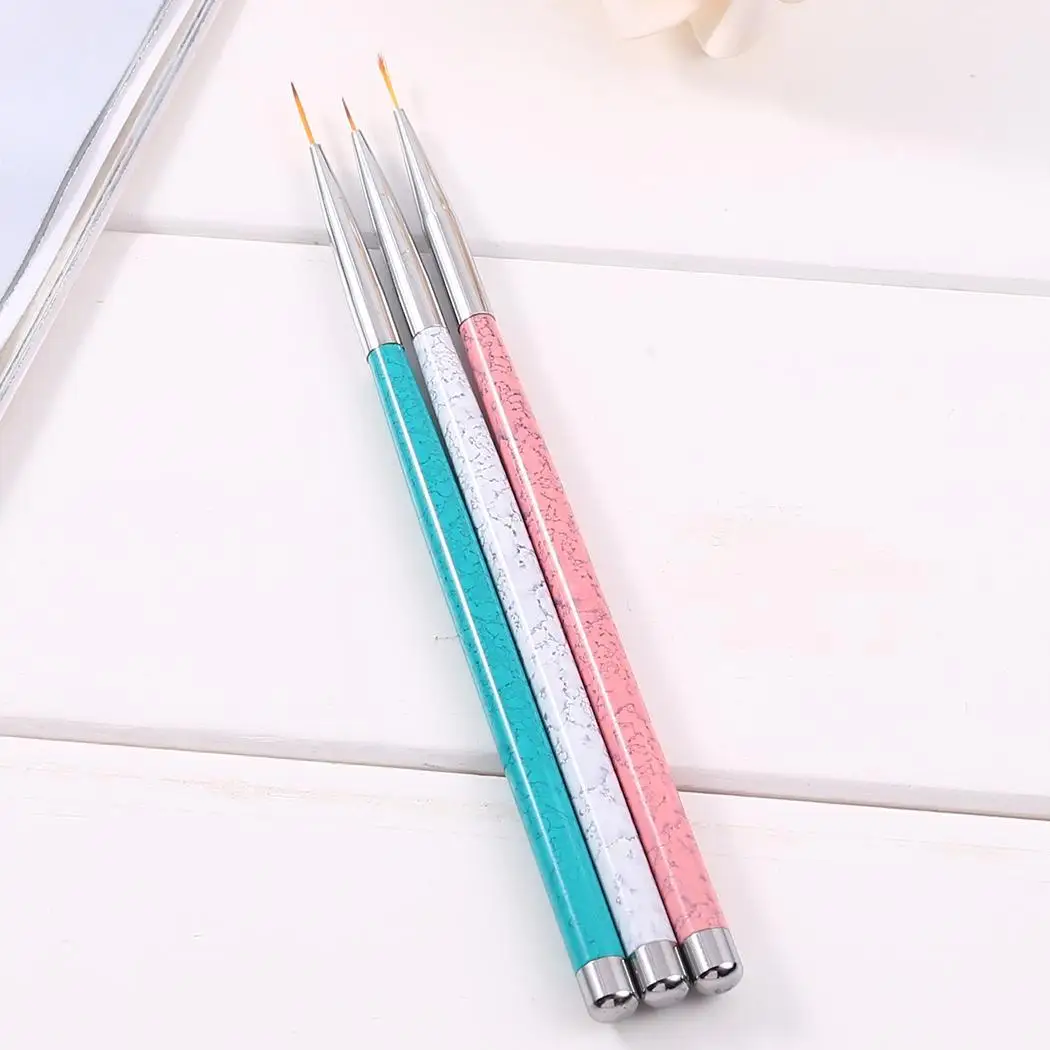 Ручка профессиональная средняя картина искусство для ногтей инструмент длинный