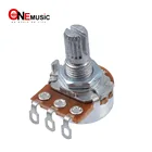 4 шт., потенциометр A500k B500k для электрической бас-гитары, 15 мм