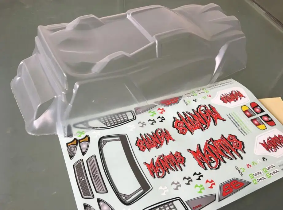 Автомобиль багги Nitro Racing 1/8 с прозрачным кузовом для Venom 811-T, Kyosho ST, HPI Hellfire, Xray XT8, MBX7T.