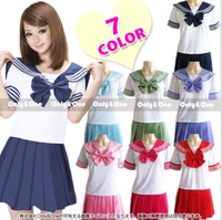 2018 new japanese school uniforms sailor topstieskirt navy style students clothes for girl plus size lala cheerleader clothing
