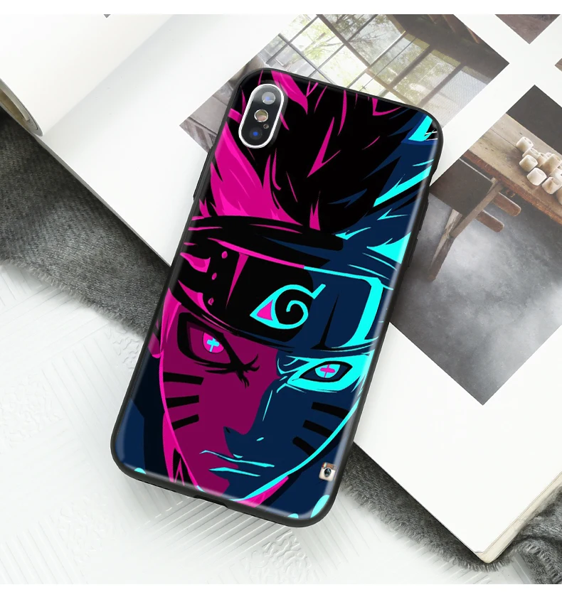 Модный объемный Аниме Наруто Чехол для iPhone 6 6s Plus Чехол Мягкий ТПУ силиконовый мультфильм телефон чехол для iPhone 7 8 Plus XS XR Coque - Цвет: 561