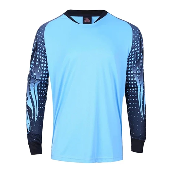 7609 sky blue jersey Мужские футболки для регби, вратаря, Survete, Мужская футболка, футболка для футбола, Goal keeper, спортивный комплект, футболки для футбола, одежда на заказ с принтом - Цвет: 7609 sky blue jersey