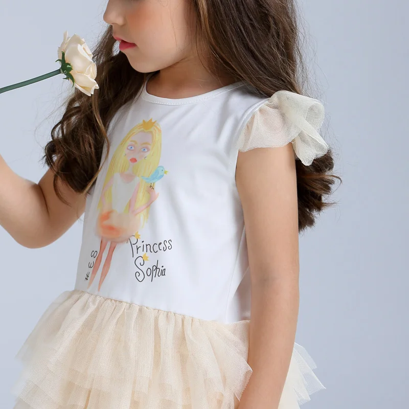 Children TUTU Dresses Baby Girl Clothes Hooyi Royal Blue Layers Girls Pleated Dress 4 5 6 7 8 9 10 Year One-Piece Princess |