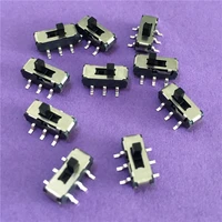 10pcs yt2024y mss22d18 mini miniature smd slide switch 2p2t 6pin for diy electronic accessories high quality on sale