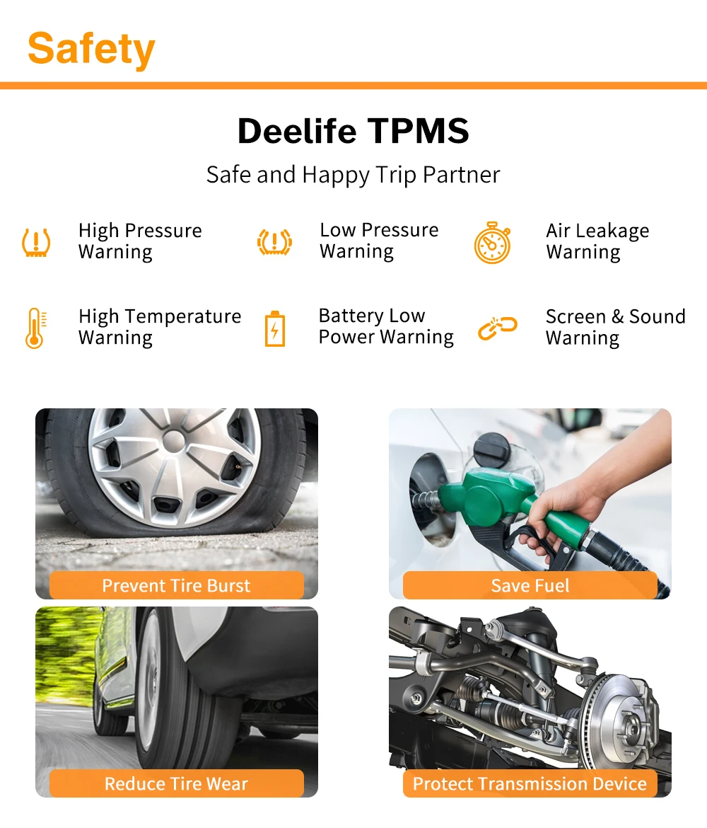 Система мониторинга давления в шинах TPMS датчик солнечной безопасности автомобиля умный контроль шин беспроводной 4 колеса внутренняя и внешняя датчик s