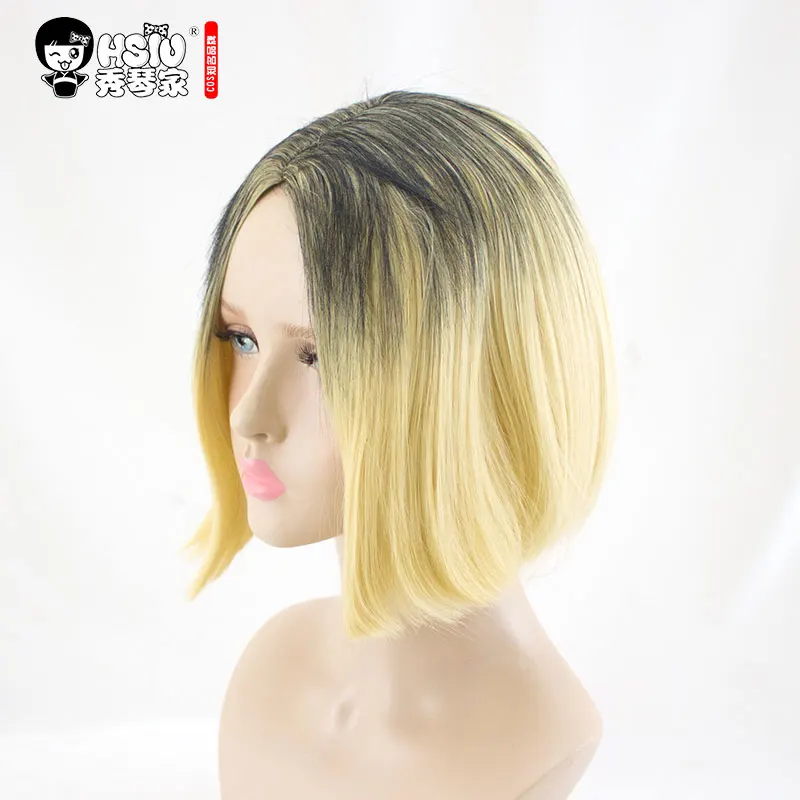 Kenma Kozume косплей парик HSIU Аниме Haikyuu! Короткий желтый костюм для косплея парики