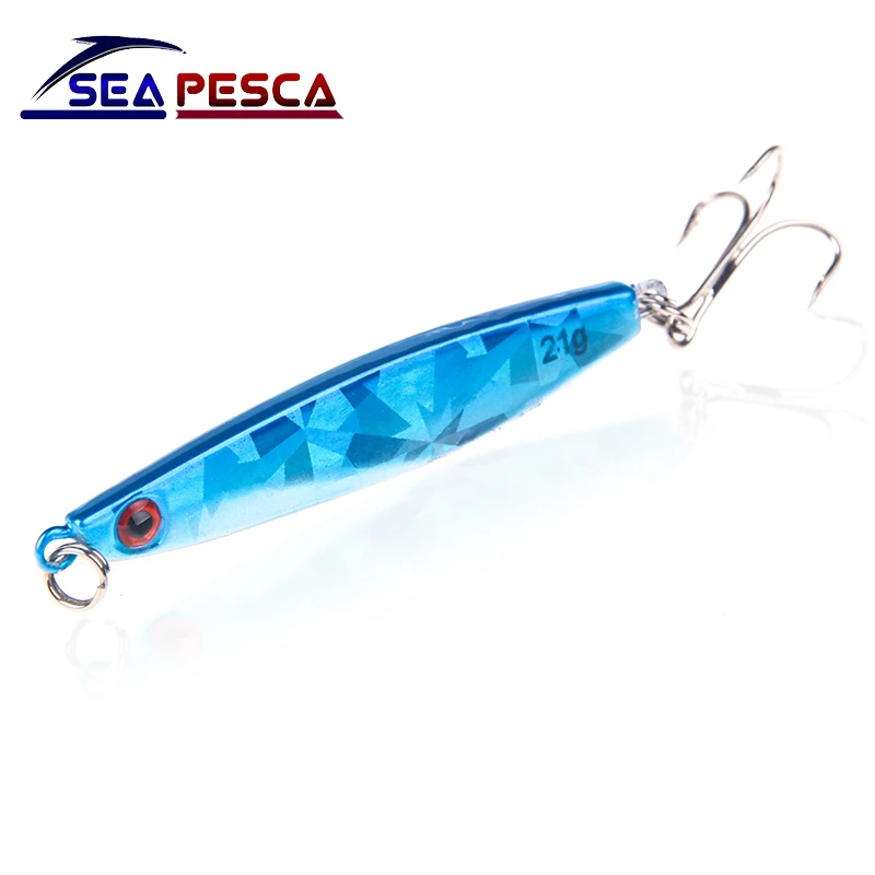 SEAPESCA рыболовная приманка джиг приманки 65 мм 21 г Спиннер ложка блесток жесткая 3D