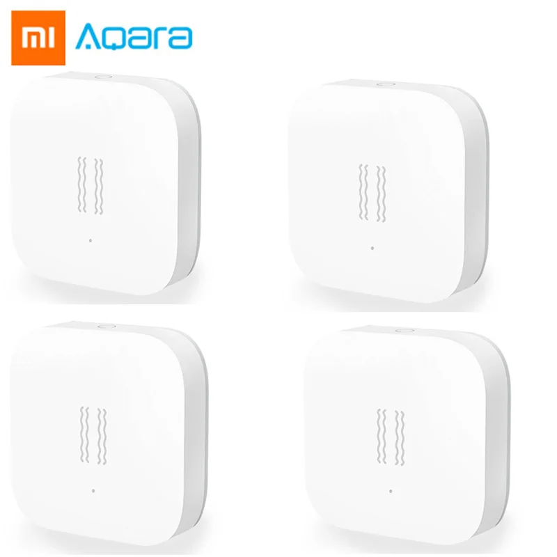 4pcs В комплекте Xiao mi Aqara датчик вибрации/УДАРА встроенный гироскоп датчик движения умный будильник монитор для mi Home App - Цвет: 4pcs